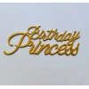 Birthday Princess 3d Gold Baskı 13 cm