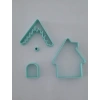 Gingerbread house Zencefil Ev Kurabiye Kesici Kalıp Set