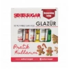 Şeker Sugar 4 lü Glazür Set Beyaz Kırmızı Sarı Yeşil