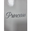 Princess 3d Gold Baskı Gold Gümüş Seçenekli 12 cm