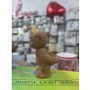 Mum Üfleyen Ayıcık Figürü 8-10 cm (gold-gümüş şapka seçenekli)