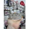 Metal Taç Gümüş 12 cm