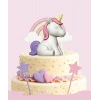 Pasta Üstü 3D Tasarım Ürünler Unicorn Model 6 Parça
