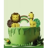 Pasta Üstü 3D Tasarım Ürünler Safari Model 5 Parça