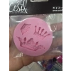Silikon Kral Tacı 3 lü Taç 7x7 cm