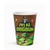 Karton Bardak Piksel 8 Parça