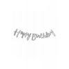 Kaligrafi Kağıt Banner Gümüş Varak Baskılı İyi Ki Doğdun Happy Birthday