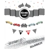 Kağıt Banner Yarış Arabaları Temalı 9 Parça