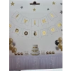 İyiki Doğdun Banner Beyaz Gold