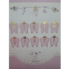 Dişim Çıktı Banner Pembe Gold Varaklı