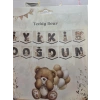 İyiki Doğdun Banner Ayıcık Teddy Bear