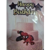 Happy Birthday Spider Pasta Üstü Süs