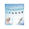Snow Flakes Karlar Ülkesi Happy Birthday Banner