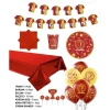 Sarı Kırmızı Futbol Taraftar Set