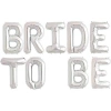 Bride to Be Yazılı Gümüş Folyo Balon Seti