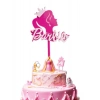 Barbie Pasta Üstü Çubuklu Cake Topper Süs