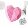 Büyük Elmas Kalp Silikon Pinyata Kalıbı