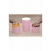 Makaron Bebek Pembe renk Cupcake Kapsül 25 adet 6.5x5 cm