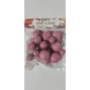 Pasta süsleme topları açık pembe simli(Gül Kurusu)
