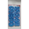Plastik Rakam kesici 8 cm 1 pakette 10 adet rakam vardır