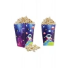 Uzay Temalı Karton Mısır Kutusu Popcorn 8 li