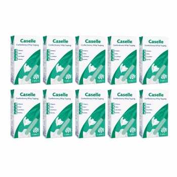 10 lu Caselle Şekerli Bitkisel Sıvı Şanti Sıvı Krema 1 kg x 10 Adet