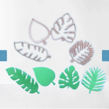 4 parça tropikal yaprak kesici set