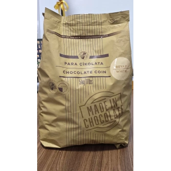 Altınmarka Fildişi Beyaz Para Pul Çikolata 5 kg