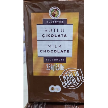 Altınmarka Sütlü Kuvertür 2.5 kg Blok Çikolata