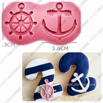 Çapa Dümen Silikon Kalıp 8*4.5 cm