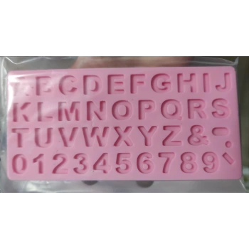 Büyük Boy Büyük Harf Alfabe & Sayı Silikon Kalıp