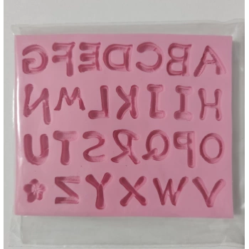 Cesil Kabartmalı Alfabe Silikon Kalıp