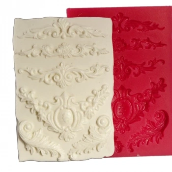 Cesil Beşli Bordür Silikon Kalıp 9*13 cm