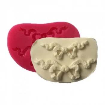 Cesil İkili Kurdale Silikon Kalıp 9*6 cm