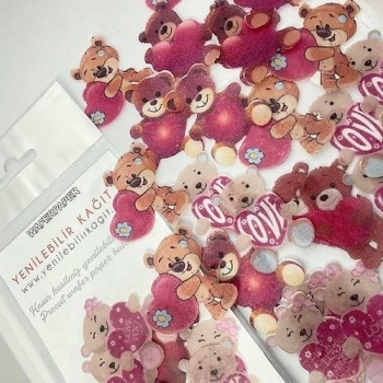 Yenilebilir Kağıt Hazır Kesilmiş Ayıcıklar