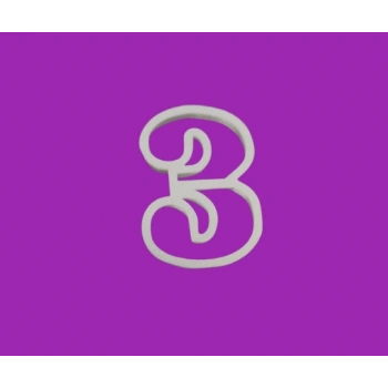 3 Rakam Kurabiye Kesici 8 cm