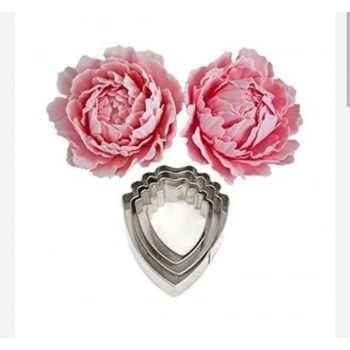 4 lü Şakayık Peony Metal Kesici 1