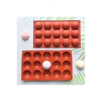 Yarım Küre Silikon Kalıp 15 li
