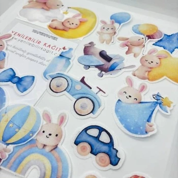 Yenilebilir Kağıt Hazır Kesilmiş Baby Boy Tema