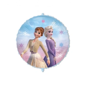 Lisanslı Folyo Balon Frozen Temalı Yuvarlak 18 İnç