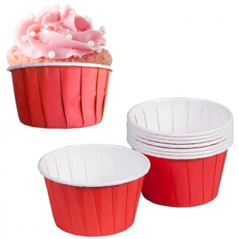 Kırmızı Cupcake Muffin Kapsül 25 li