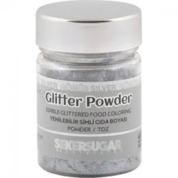 Şeker Sugar Yenilebilir Toz Boya Gümüş 10 gr