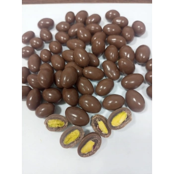 500 gr Antep fıstığı draje Fıstık Draje %100 Kuvertür Çikolata Kaplı