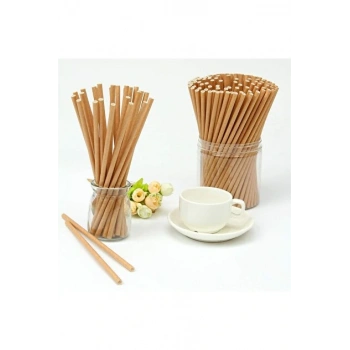 Kraft Kağıt Pipet 24 lü 1 paket