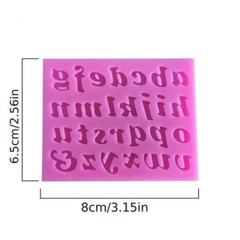 Küçük Harf Silikon Kalıp Mini Boy 0.6cm