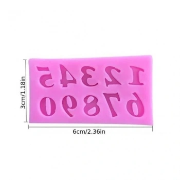 Rakam Silikon Kalıp mini boy 1cm