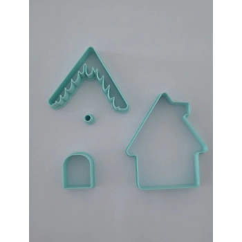 Gingerbread house Zencefil Ev Kurabiye Kesici Kalıp Set