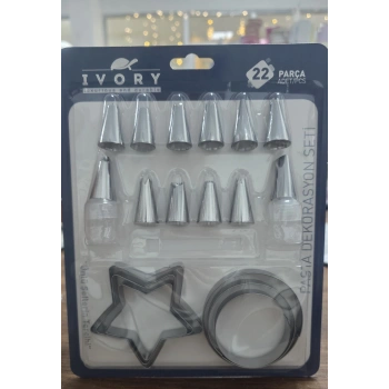 22 Parça Pasta Dekorasyon Seti