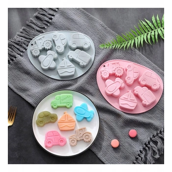 Taşıtlar Silikon Kek Kalıbı Çikolata Jelibon Kalıp