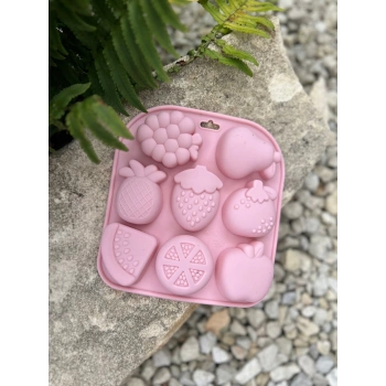 Meyveler Silikon Kek Çikolata Jelibon Kalıp